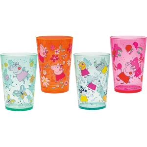 image:imageZak Designs 145oz DreamWorks Trolls World Tour Nesting Tumbler Set Includes Durable Plastic Cups Fun Drinkware is Perfect for Kids 4pk 145oz Poppy amp FriendsPeppa Pig