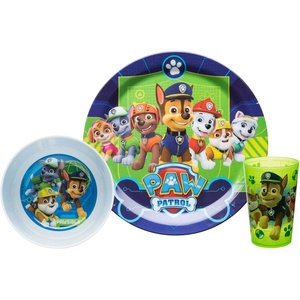 image:imageZak Designs Dreamworks Trolls 2 Movie Poppy Branch Kids BPAFree Dinnerware Set Includes Plate Bowl Tumbler and Water Bottle Made of Durable Material and Perfect for Kids 4 Piece Set TROU2870Paw Patrol Boy
