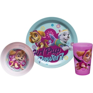 image:imageZak Designs Dreamworks Trolls 2 Movie Poppy Branch Kids BPAFree Dinnerware Set Includes Plate Bowl Tumbler and Water Bottle Made of Durable Material and Perfect for Kids 4 Piece Set TROU2870Paw Patrol Skye  Everest