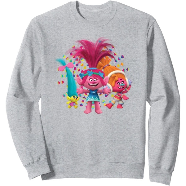 DreamWorks Trolls Women’s Roll Sweatshirt(Heather Grey) - Troll Toys ...