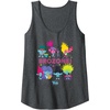 image:imageDreamWorks Trolls Band Together BroZone Poppy and Viva Tank TopDark Heather Grey
