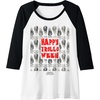 image:imageGood Luck Trolls Halloween Happy Trolloween Raglan Baseball TeeBlackWhite