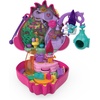 image:imagePolly Pocket Trolls Compact Playset with 2 Micro Dolls amp13 Accessories Poppy Exterior with Soft Hair Collectible Toy Includes Poppy amp Branch