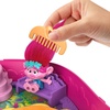 image:imagePolly Pocket Trolls Compact Playset with 2 Micro Dolls amp13 Accessories Poppy Exterior with Soft Hair Collectible Toy Includes Poppy amp Branch