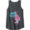 image:imageTrolls  Poppy Stay Happy Tank TopDark Heather Grey