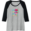 image:imageTrolls  Show Up Glow Up Raglan Baseball TeeBlackAthletic Heather
