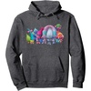 image:imageDreamWorks Trolls All Troll Friends Pullover HoodieDark Heather Grey