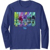 image:imageDreamWorks Trolls Band Together BroZone Band Members Long Sleeve TShirtNavy Blue