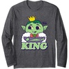 image:imageDreamWorks Trolls Band Together King Gristle Long Sleeve TShirtDark Heather Grey