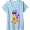 image:imageDreamWorks Trolls Band Together Poppy and Viva Fryday Dance VNeck TShirtBaby Blue