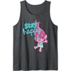 image:imageTrolls  Poppy Stay Happy Tank TopDark Heather Grey