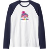 image:imageTrolls  Rainbow Vibes Raglan Baseball TeeNavy BlueWhite