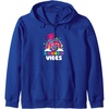 image:imageTrolls  Rainbow Vibes Zip HoodieRoyal Blue
