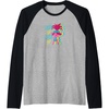 image:imageTrolls  Show Up Glow Up Raglan Baseball TeeBlackAthletic Heather