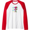 image:imageTrolls  Show Up Glow Up Raglan Baseball TeeRedWhite