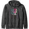 image:imageTrolls  Show Up Glow Up Zip HoodieDark Heather Grey