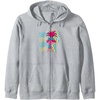 image:imageTrolls  Show Up Glow Up Zip HoodieHeather Grey