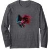 image:imageTrolls World Tour  Branch amp Poppy Long Sleeve TShirtDark Heather Grey