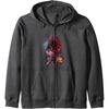 image:imageTrolls World Tour  Poppy amp Pumpkin Zip HoodieDark Heather Grey