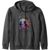 image:imageTrolls World Tour  Trolls World Tour  Troll Or Treat Zip HoodieDark Heather Grey