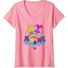 image:imageWomens DreamWorks Trolls Band Together BroZone Poppy Viva Rainbow VNeck TShirtPink