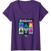 image:imageWomens DreamWorks Trolls Band Together BroZone VNeck TShirtPurple