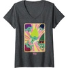 image:imageWomens DreamWorks Trolls Band Together Brozone VNeck TShirtDark Heather Grey