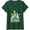 image:imageWomens DreamWorks Trolls Band Together King Gristle VNeck TShirtDark Green