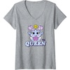 image:imageWomens DreamWorks Trolls Band Together Queen Bridget VNeck TShirtHeather Grey