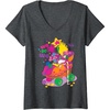 image:imageWomens DreamWorks Trolls Band Together We Do We Poppy and Viva VNeck TShirtDark Heather Grey