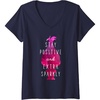 image:imageWomens DreamWorks Trolls Extra Sparkly VNeck TShirtNavy Blue