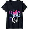 image:imageWomens DreamWorks Trolls Hug It Out VNeck TShirtBlack