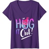 image:imageWomens DreamWorks Trolls Hug It Out VNeck TShirtPurple