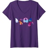 image:imageWomens Trolls  Patch VNeck TShirtPurple