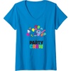 image:imageWomens Trolls Party Crew VNeck TShirtSapphire Blue