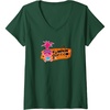 image:imageWomens Trolls Pumpkin Queen VNeck TShirtDark Green