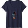 image:imageWomens Trolls World Tour  Branch and Pumpkin VNeck TShirtNavy Blue