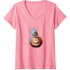 image:imageWomens Trolls World Tour  Diamond in Pumpkin VNeck TShirtPink