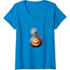 image:imageWomens Trolls World Tour  Diamond in Pumpkin VNeck TShirtSapphire Blue