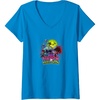 image:imageWomens Trolls World Tour  Happy Trolloween VNeck TShirtSapphire Blue