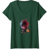 image:imageWomens Trolls World Tour  Poppy amp Pumpkin VNeck TShirtDark Green