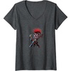 image:imageWomens Trolls World Tour  Queen Barb VNeck TShirtDark Heather Grey