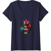 image:imageWomens Trolls World Travel  Schlechter Schreckentag VNeck TShirtNavy Blue