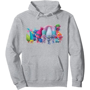 image:imageDreamWorks Trolls All Troll Friends Pullover HoodieHeather Grey