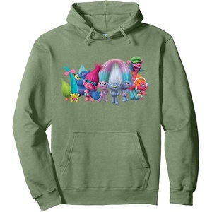 image:imageDreamWorks Trolls All Troll Friends Pullover HoodieSage Green