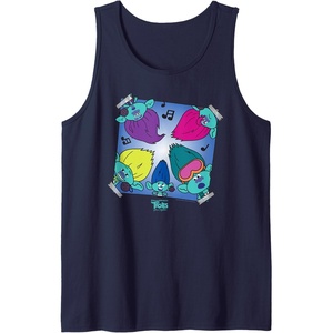 image:imageDreamWorks Trolls Band Together BroZone Album Cover Tank TopNavy Blue