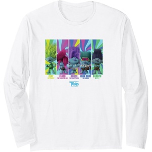 image:imageDreamWorks Trolls Band Together BroZone Band Members Long Sleeve TShirtWhite