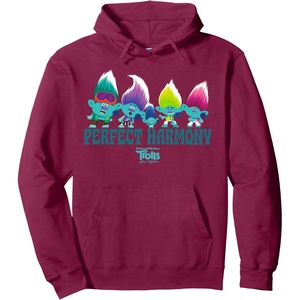 image:imageDreamWorks Trolls Band Together BroZone Perfect Harmony Pullover HoodieBurgundy