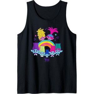 image:imageDreamWorks Trolls Band Together BroZone Poppy Viva Rainbow Tank TopBlack