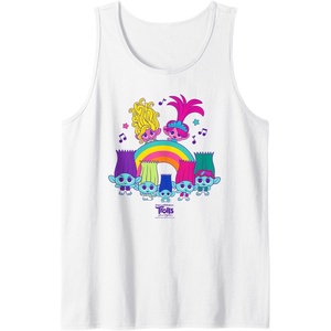 image:imageDreamWorks Trolls Band Together BroZone Poppy Viva Rainbow Tank TopWhite
